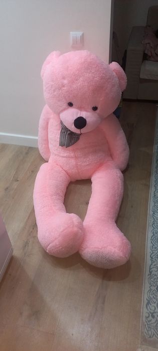 Мишка розовая 175-180см