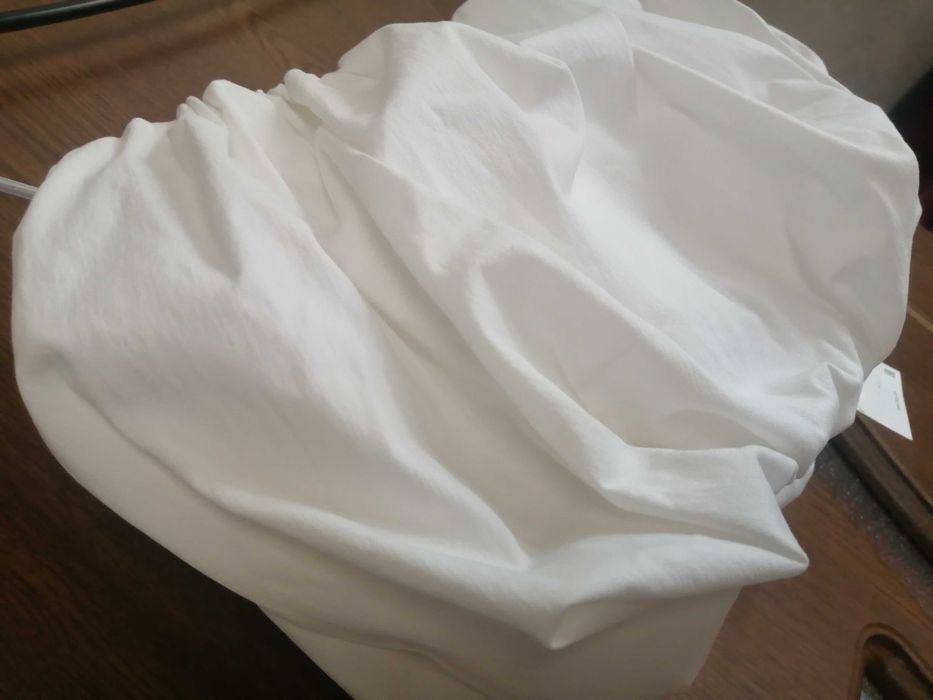 Bustiera alba bufanta ZARA cu eticheta nepurtata masura M top dama