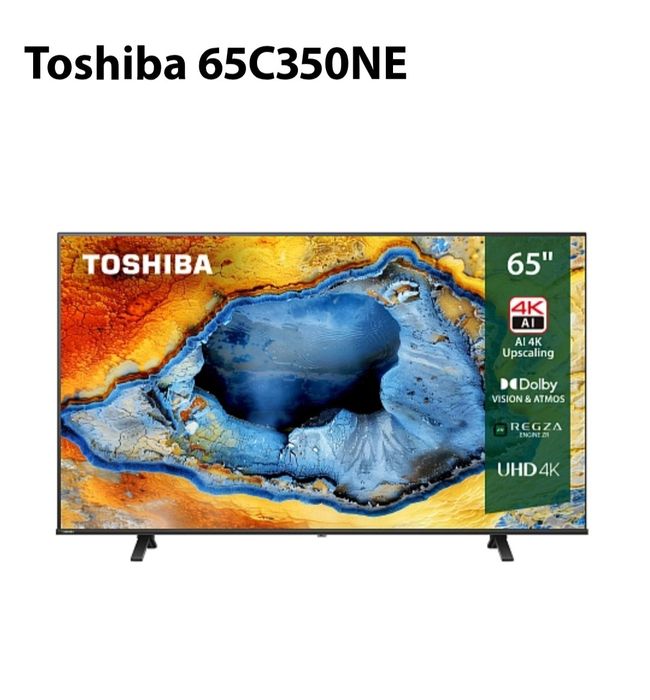 Toshiba 65C350NE 4K Smart TV – katta ekran, yuqori sifat