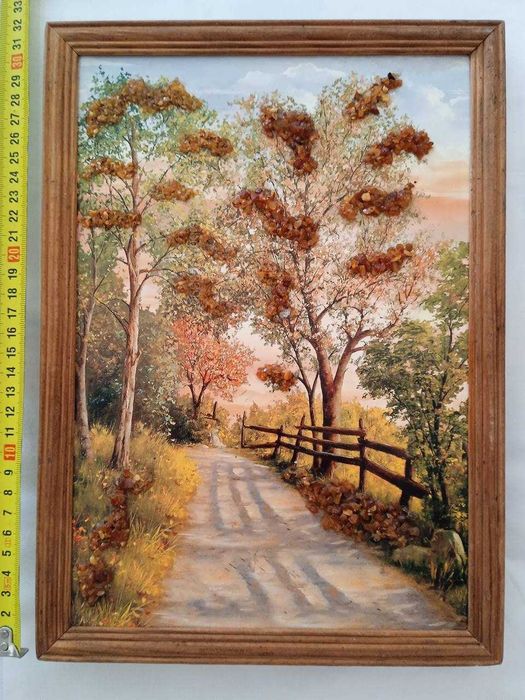 Картина с балтийски кехлибар 32*23 см