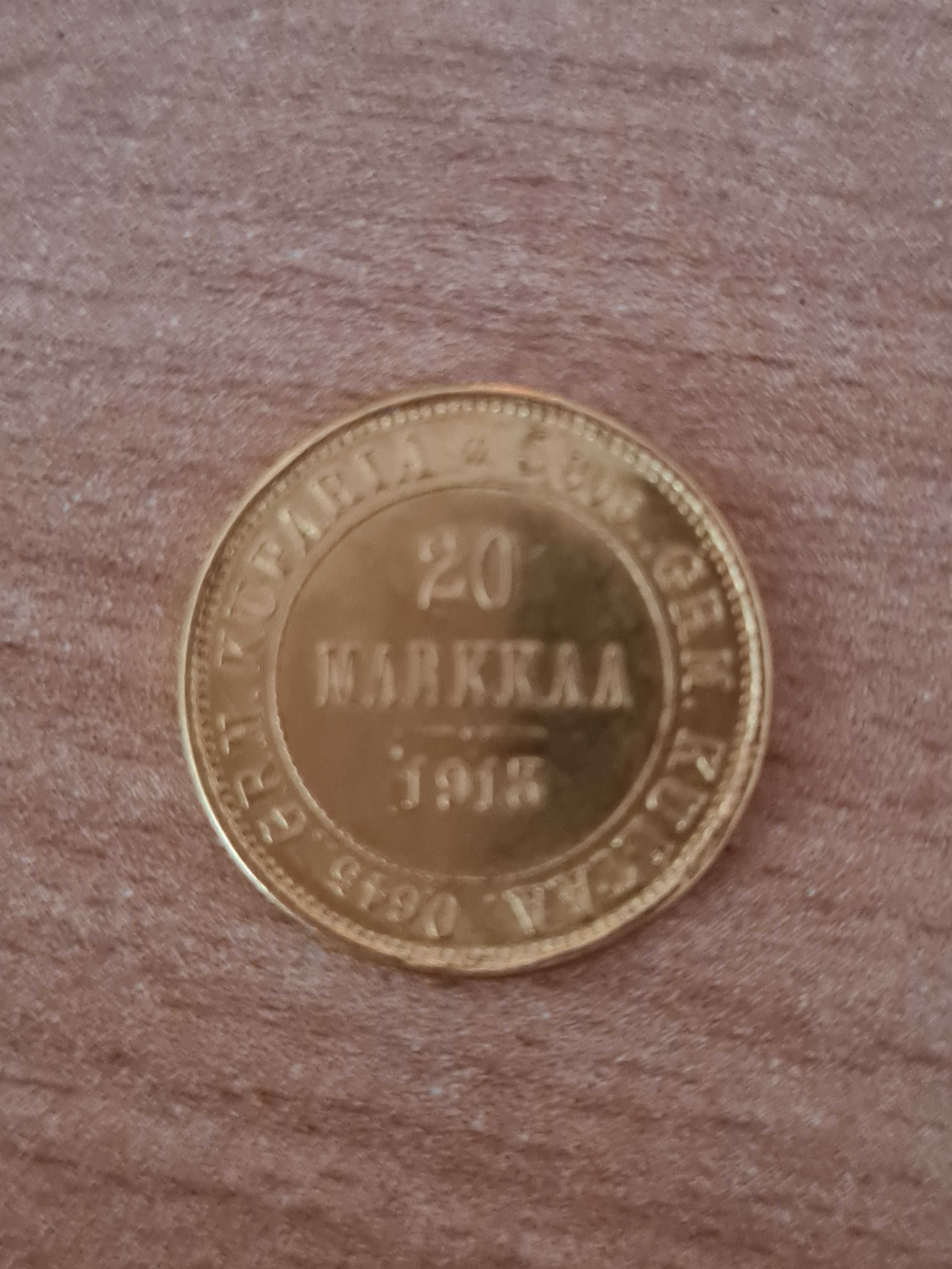 Златна монета 20 Марка 1913 г.