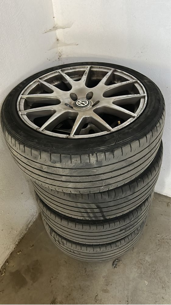 Jante 5x112 r18 cu anvelope vara