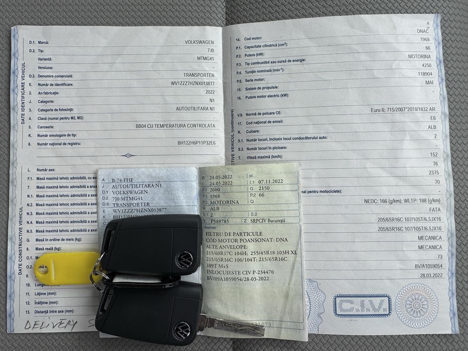 VW Transporter T6 Frigorific 2.0 TDI 2022 fara avarii impecabil