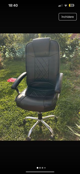 Scaune de birou cu piele