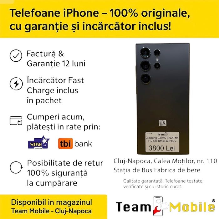 Samsung Galaxy S24 Ultra 512 GB Titanium Black