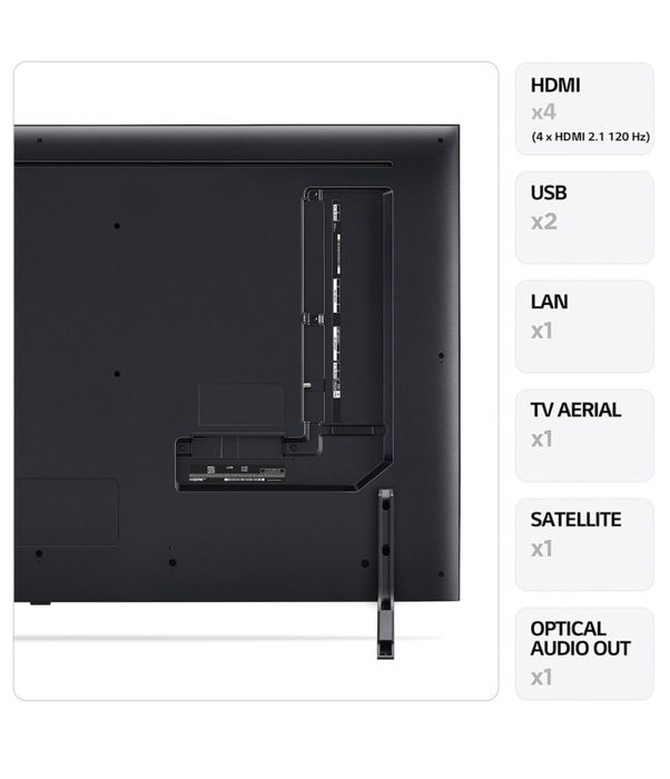 Чисто нов телевизор LG QNED 50QNED85T3A, 50" (126 см), Smart, 4K Ultra