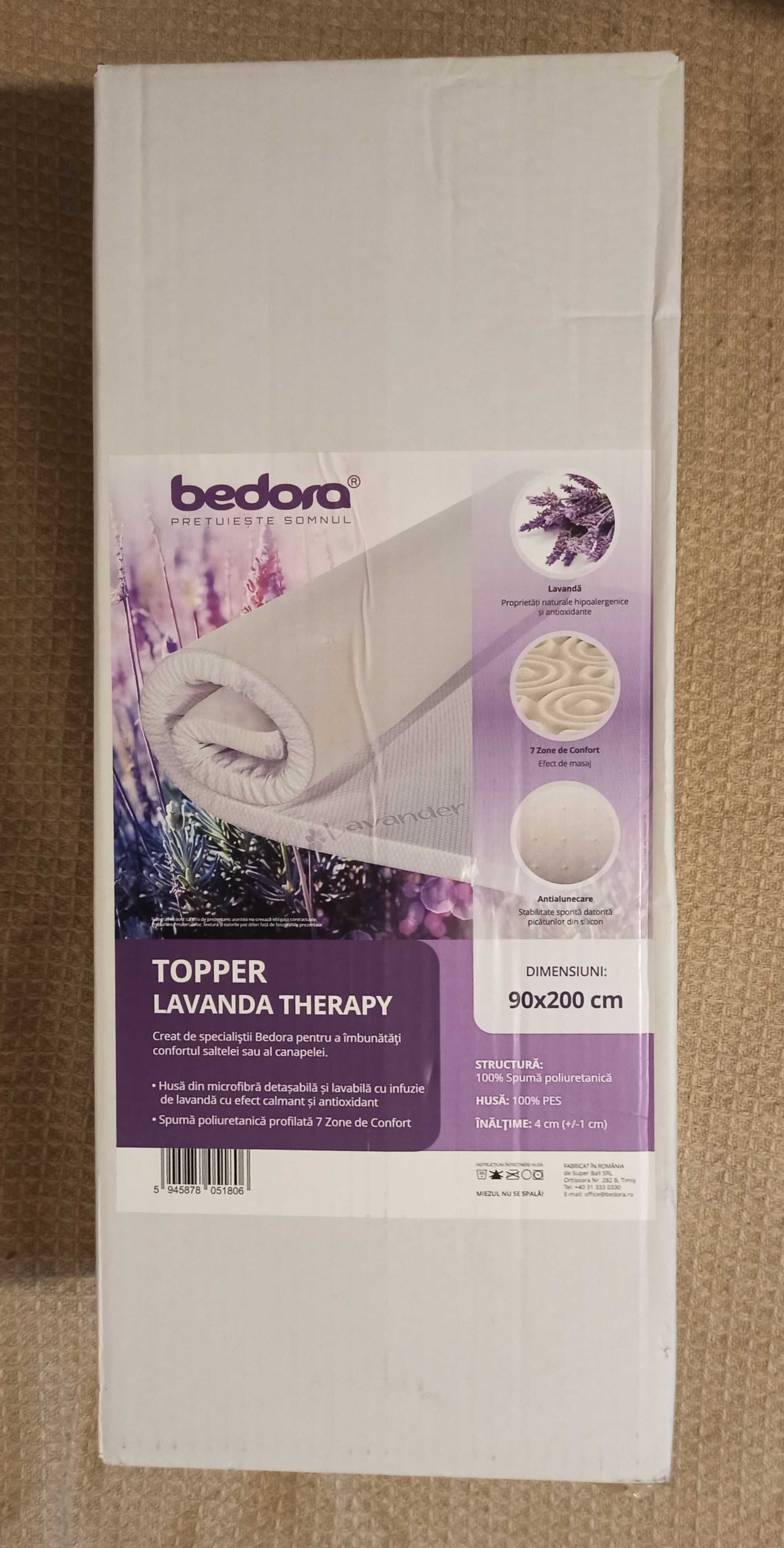Topper Bedora Lavander Therapy. (NOU)