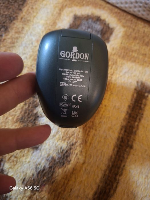 Vand aparat de ras gordon