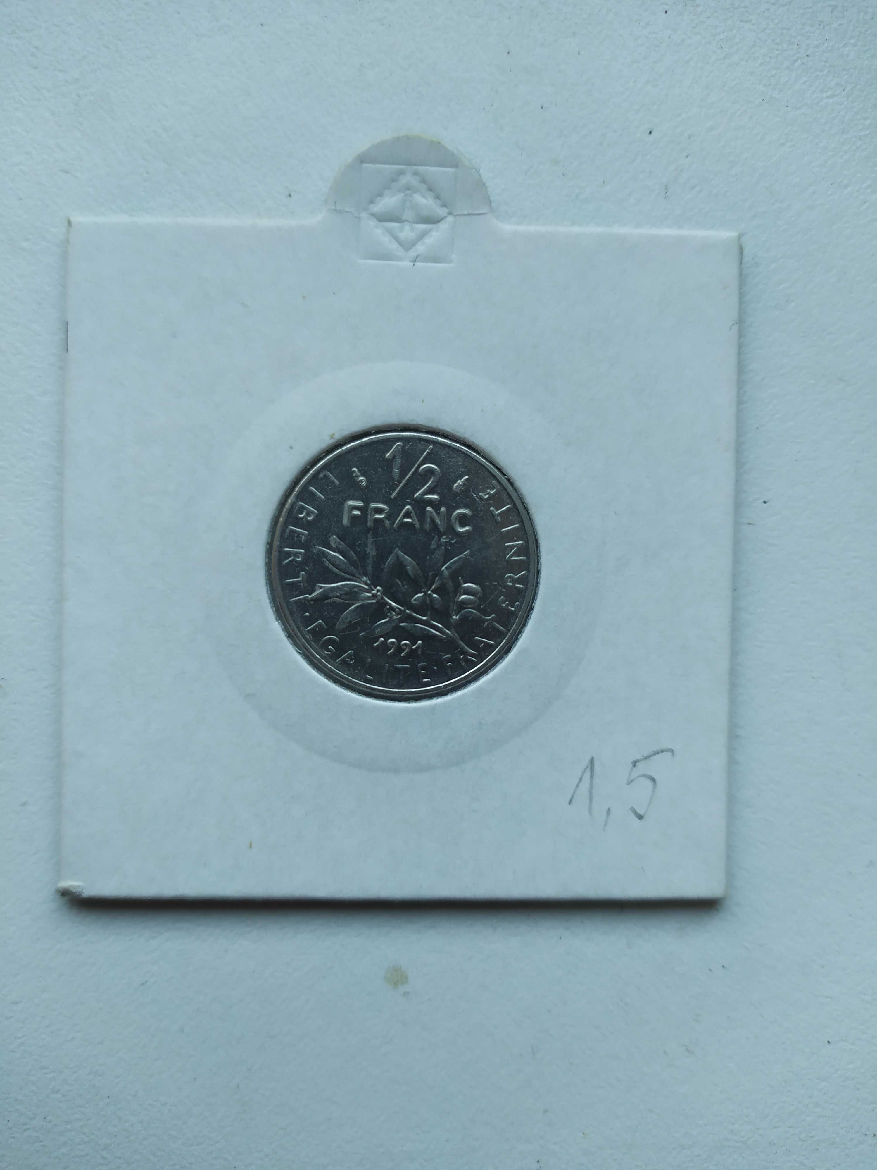 Franta 0,5 franc 1991