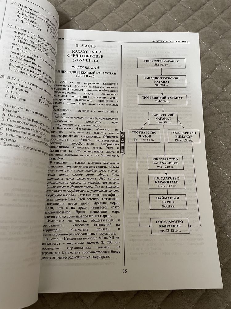 Учебные тетради по казахскому, истории и биологии