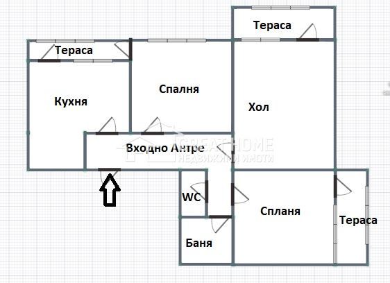 Борово Око ! Четиристаен ! Саниран !