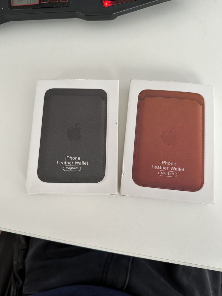 Portofel Apple Wallet negru maro