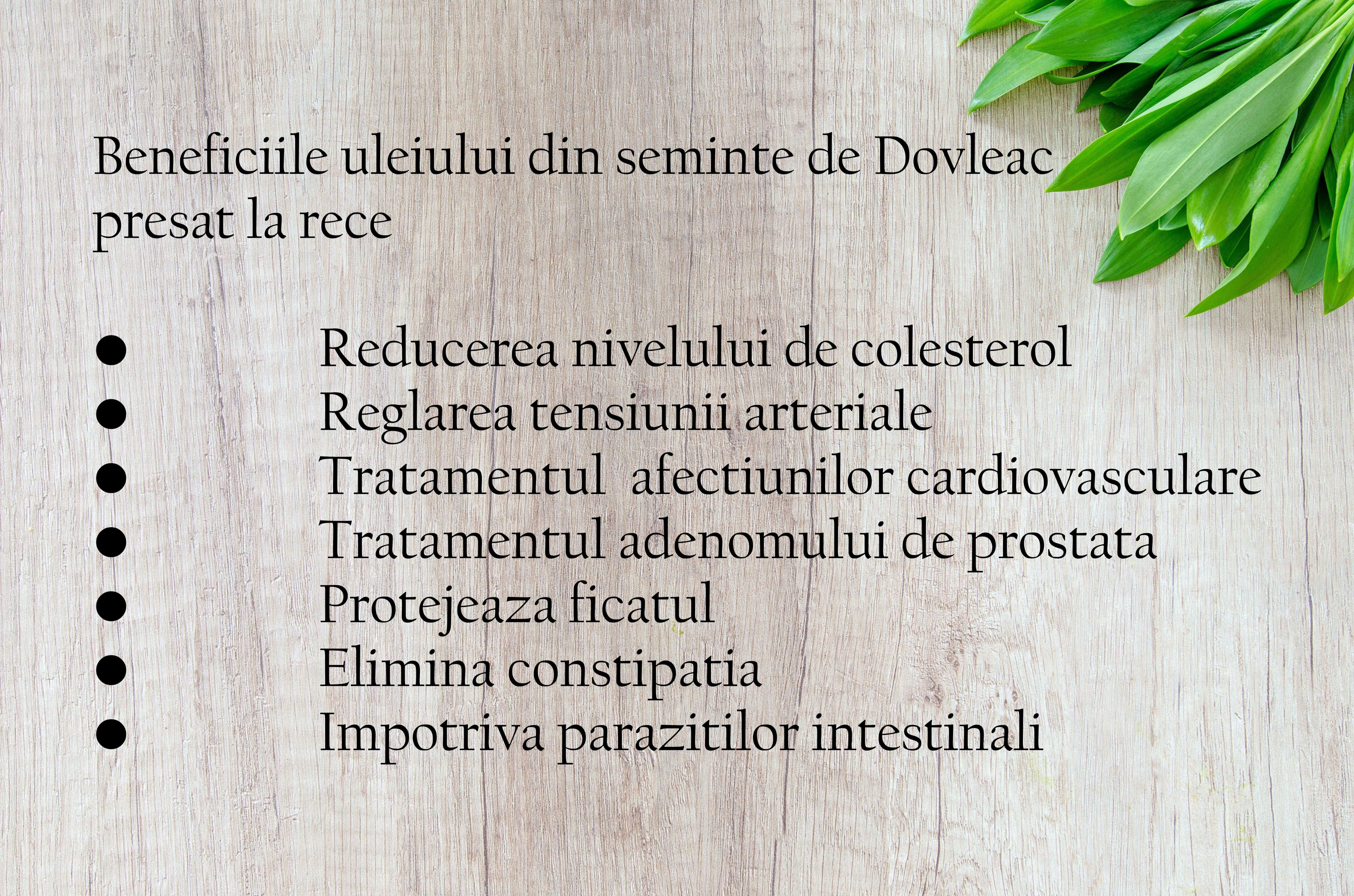 Ulei EXTRAVIRGIN din seminţe de DOVLEAC