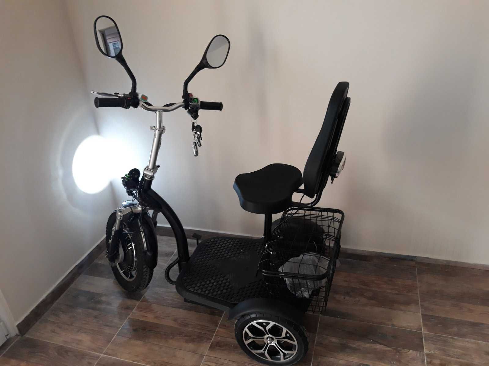 Tricicleta electrica LUXURY 500W -32% garantie full options varstnici