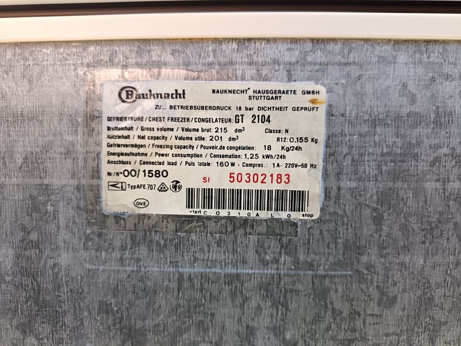 Congelator vertical Bauknecht