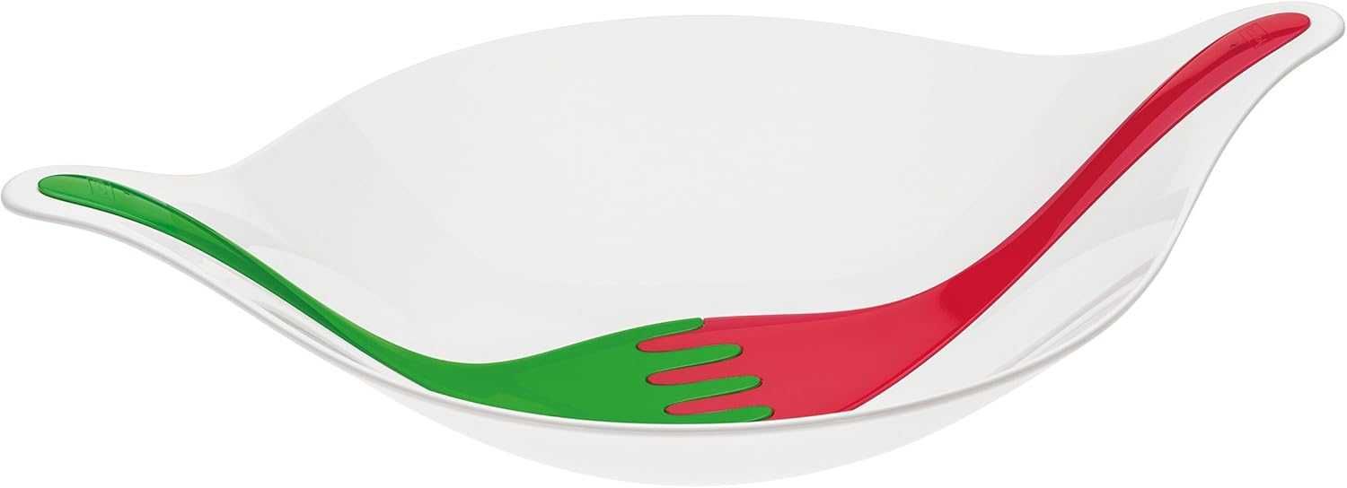 Купа за салата с прибори Koziol Leaf L+