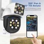 4K 8MP WiFi Surveillance Camera Dual Lens