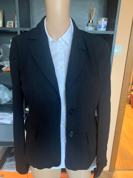 Черно сако Max Mara ( фина вълна),размер 42 IT