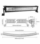 Led bar 270w Curbat proiector auto, suv atv tir TRANSPORT 0