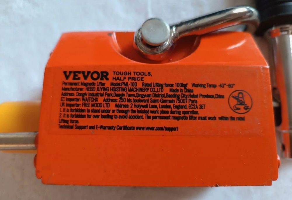 Vevor magnet permanent 100 kg