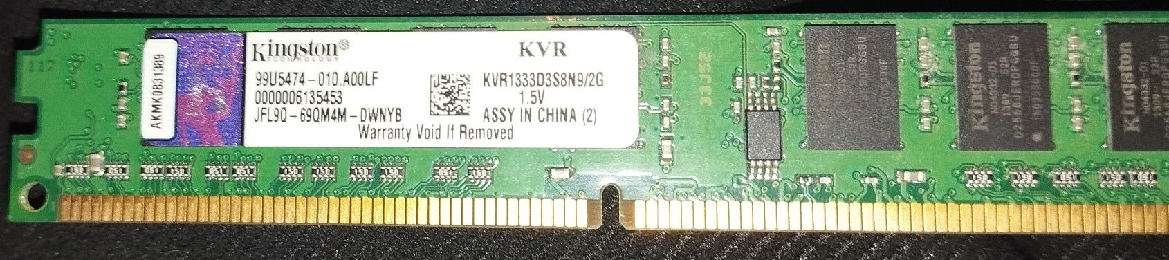 Продам озу Kingston ddr3/8Гб/1333