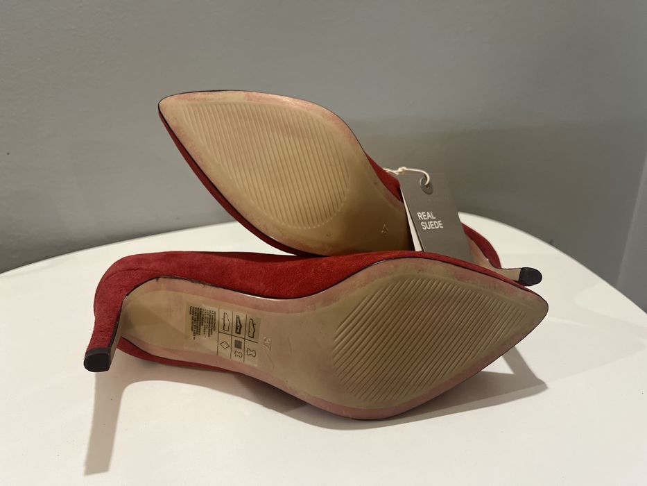 H&M Premium Quality | Обувки стилето естествен велур