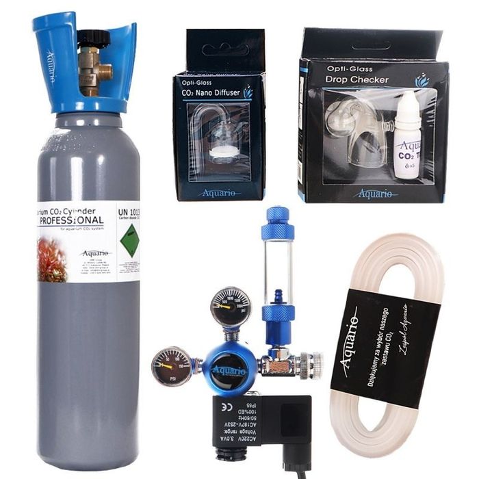 Set complet CO2, Aquario, 5 l, Manometru, test co2, difuzor