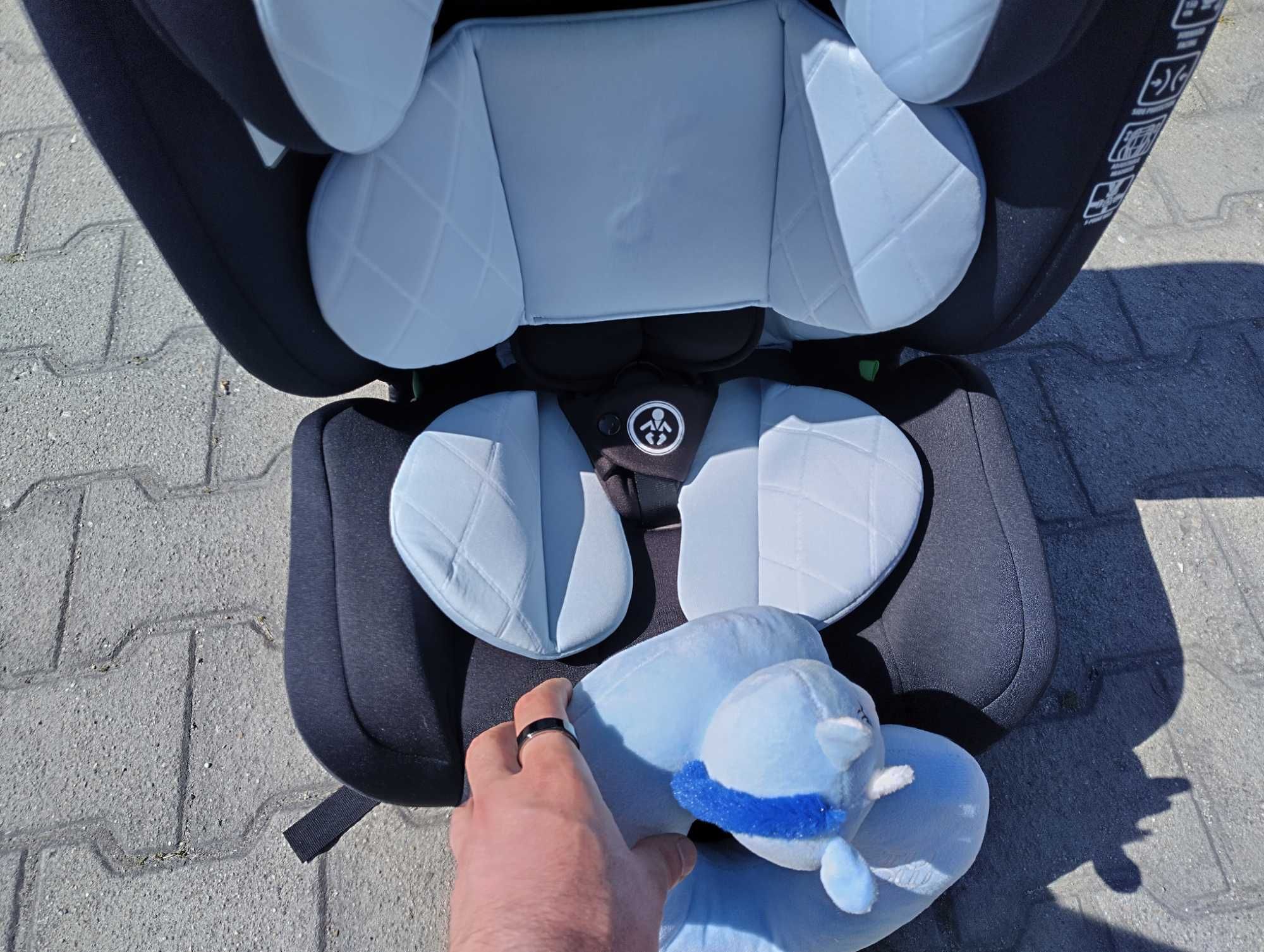 MONI Стол за кола I-SIZE I-SAFE ISOFIX (76-150 см) син
