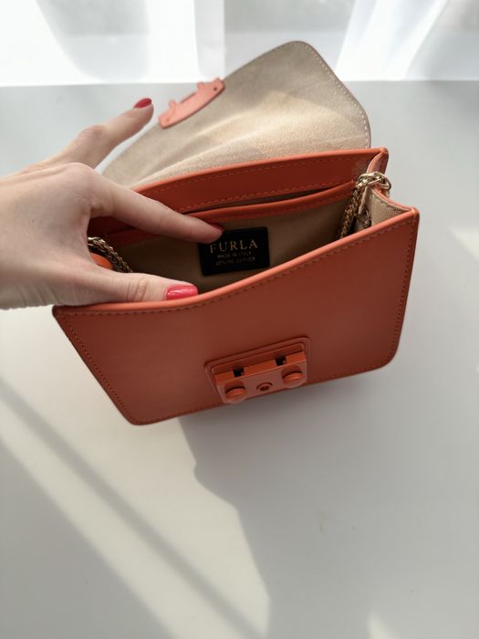 Furla orange geanta