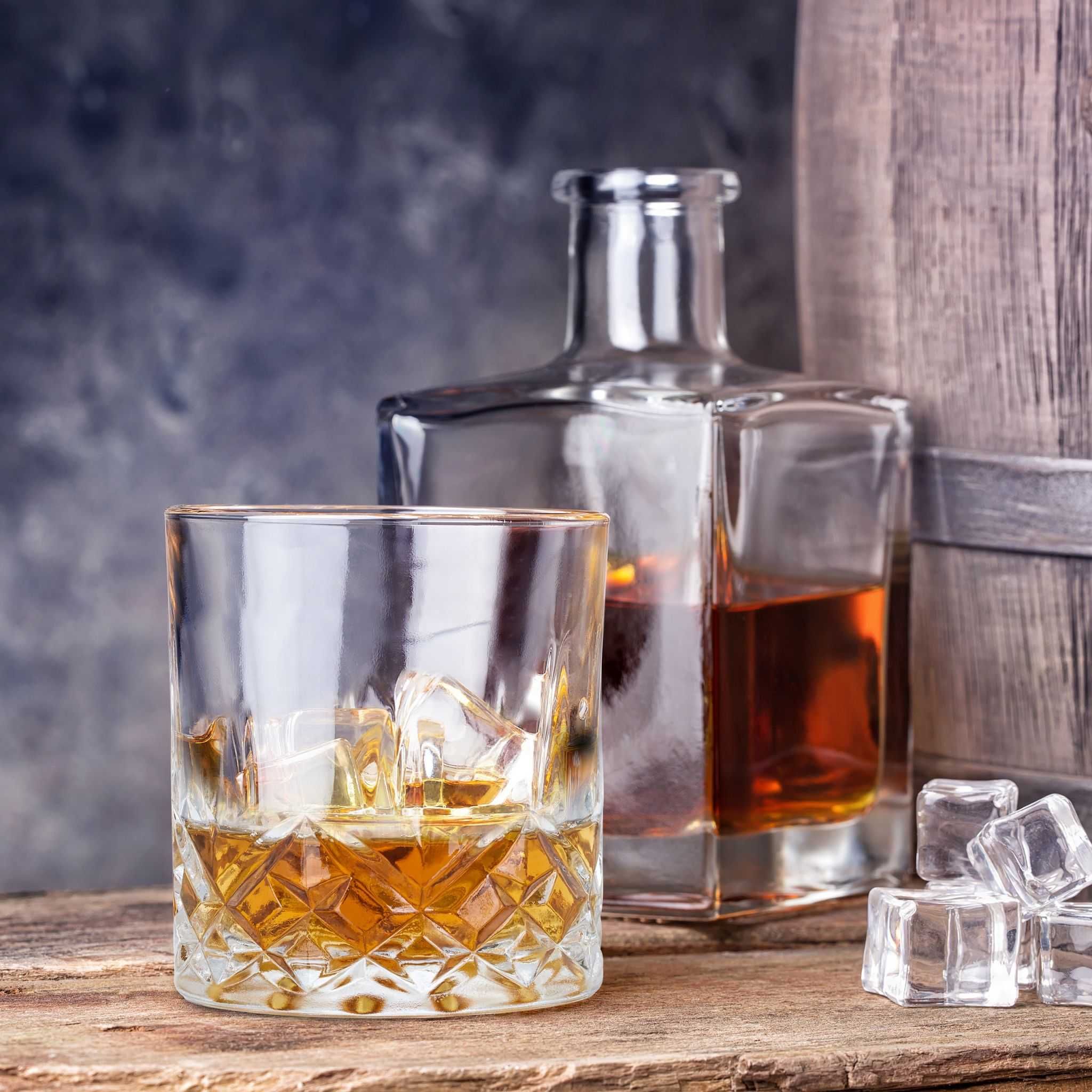 Set 4 pahare pentru whisky transparente 200ml aspect de cristal nobil