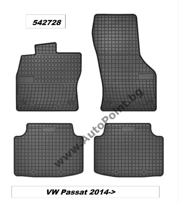 Гумени стелки El Toro VW Passat b8 от 2014