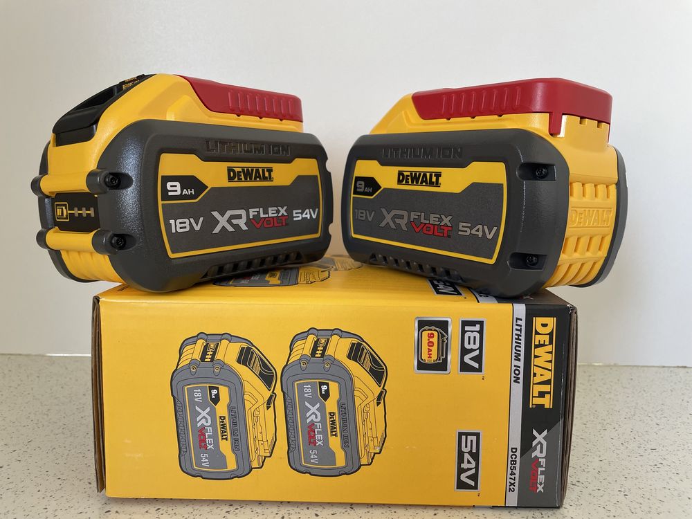 DeWALT FLEXVOLT Set 2 Baterii 9AH. DCB547X2 XR. Original, Nou !