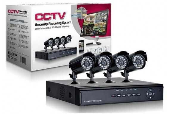 ***ПРОМОЦИЯ*** ПЪЛЕН КОМПЛЕКТ С 4 камери И DVR 4 канален - "CCTV"