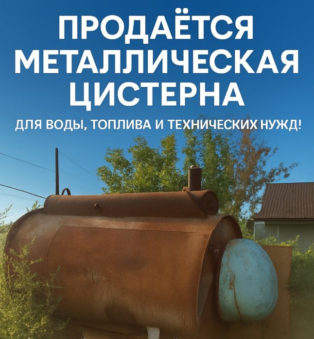 цистерна металлическая вместимая