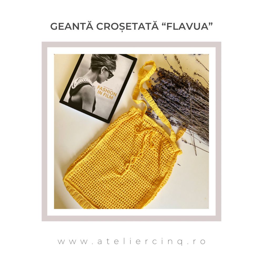 Geanta plasa crosetata