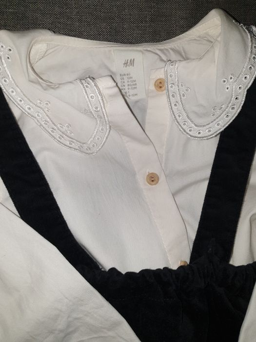 Vând rochiță Next,set sarafan catifea cu cămașă H&M, bluză Pepco