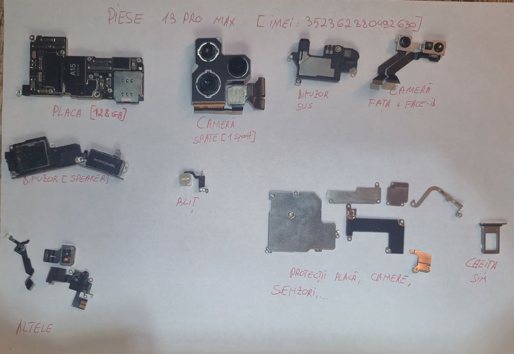Placa iphone 13 pro max 128+ alte piese