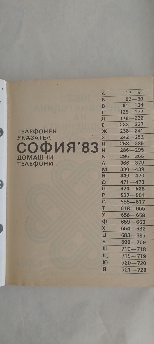 Телефонен указател на София