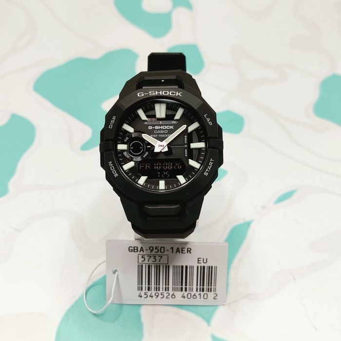 Наручные часы Casio G-Shock шагомер GBA-950-1A блютус