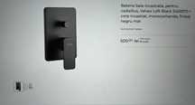 Baterie baie incastrata cada/dus Valvex Loft Black