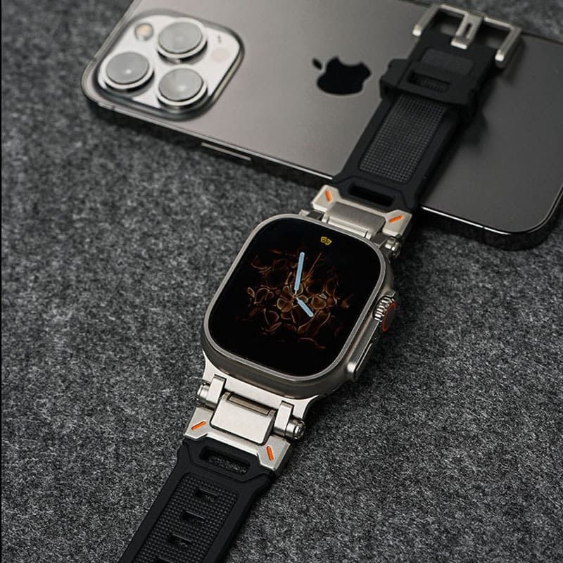 Титаниева TPU Каишка за Apple Watch Ultra/SE/SE2/10/9/8/7/6/5/4
