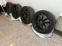 Jante VW (VAG)5x112 excelente + Cauciucuri vara 225/40 R18 Foarte Bune