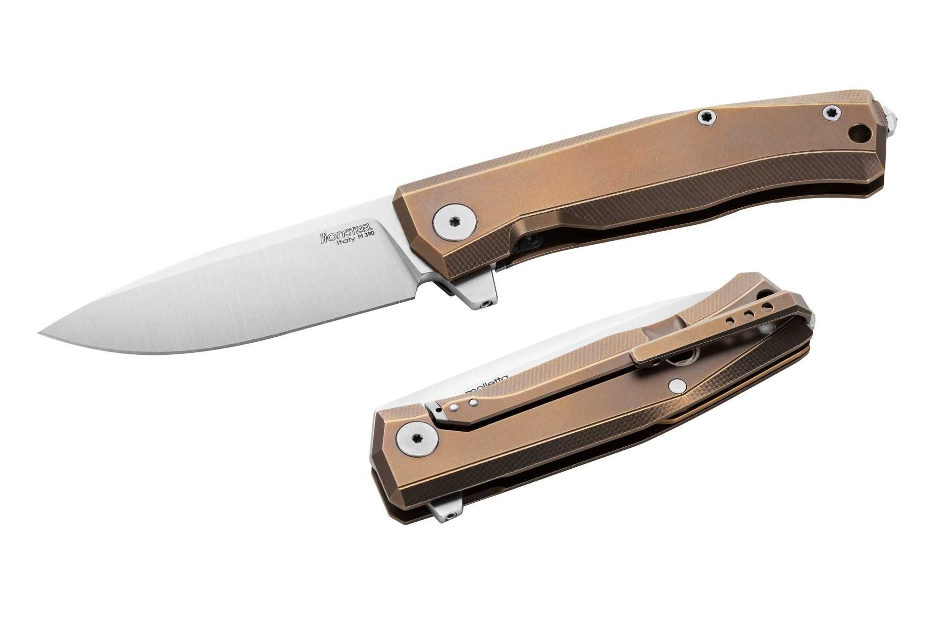 Briceag LionSteel Myto cu maner din titan, lama Bohler M390