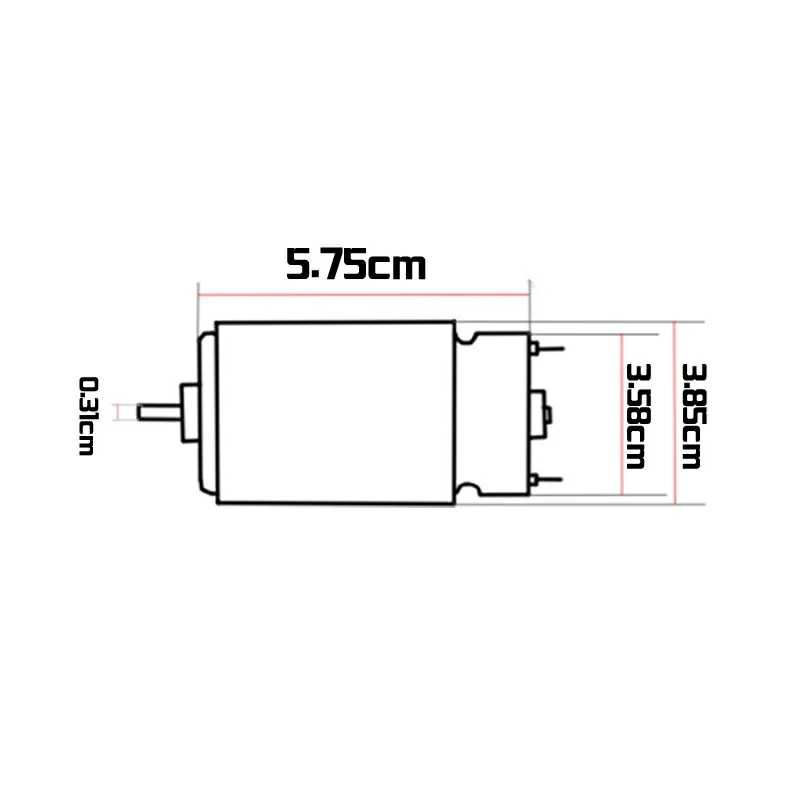 Motor motoras autofiletanta bormasina RS550 18V 20V 21V DC 12 dinti