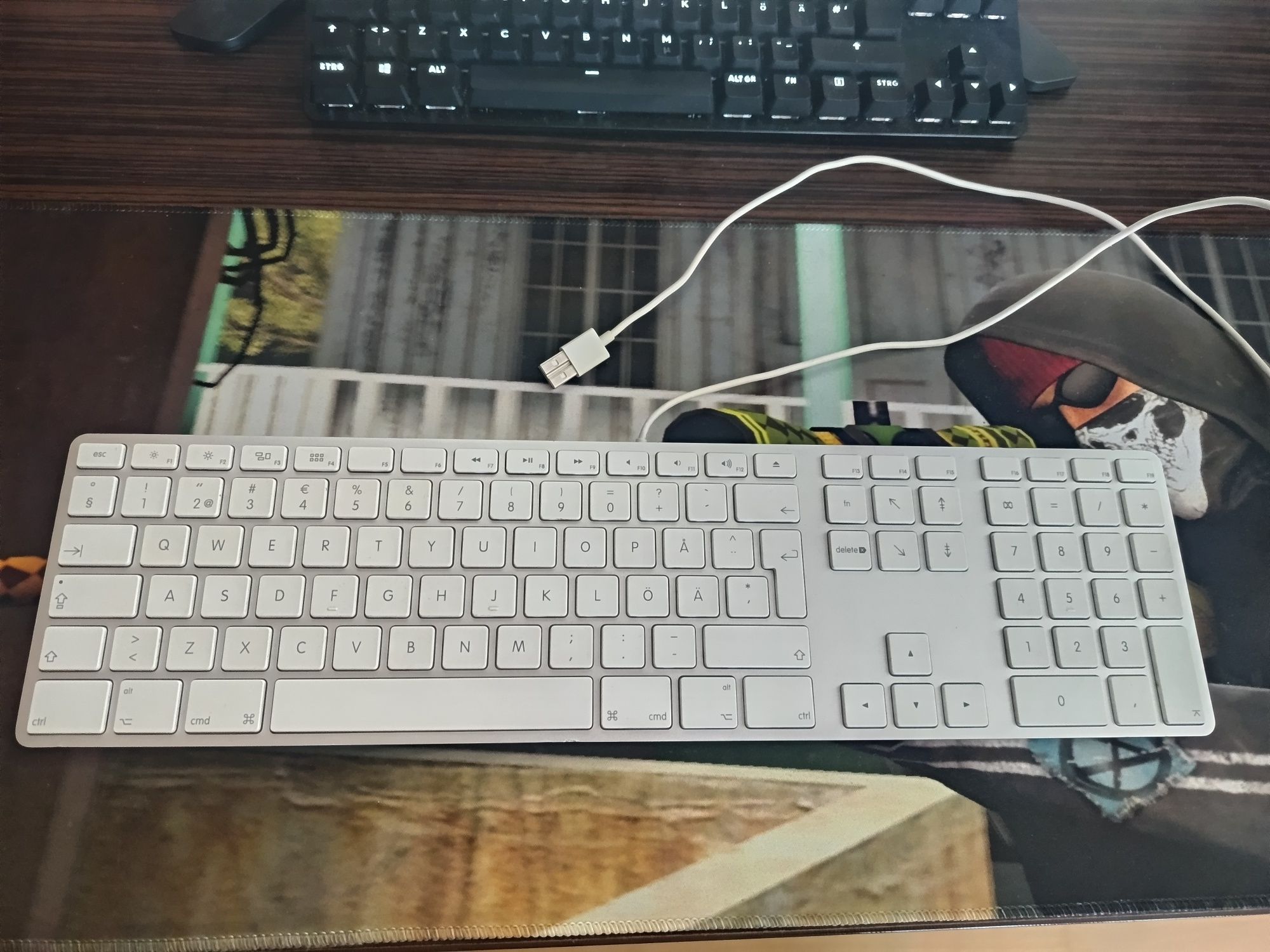 Tastatura alba apple model A1243 EMC No:2171 pe usb