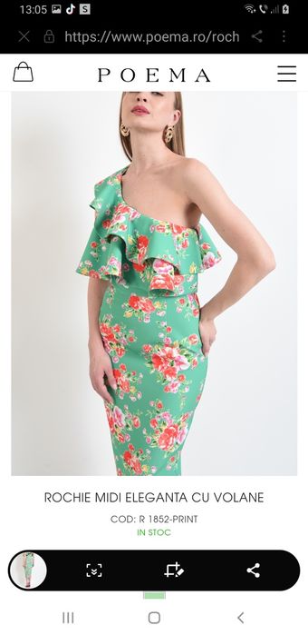 Rochie midi evenimente  Poema superba
