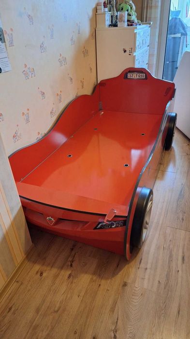 Детско легло-кола Race Cup с приятел/червено + матрак Magniflex silver