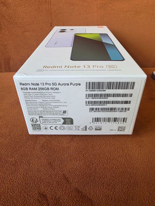 Xiomi Redmi Note 13 pro 8GB RAM 256GB PURPLE