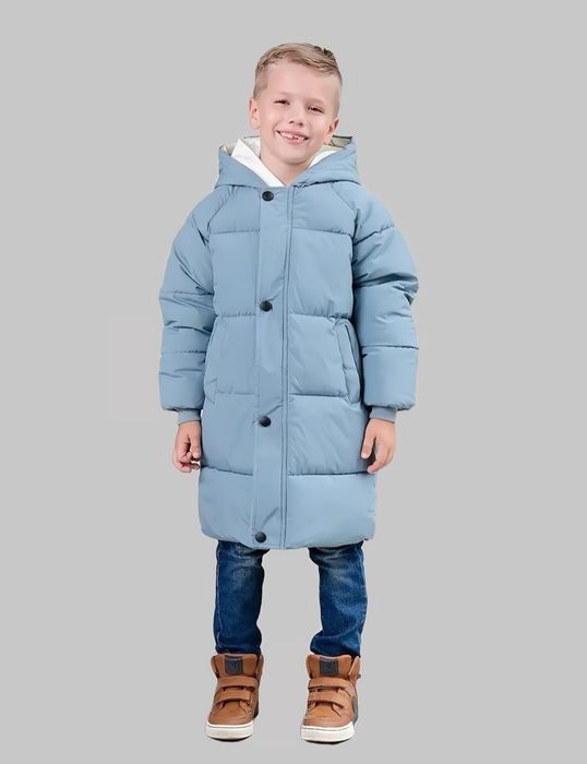 Детская куртка 4-9 лет пуховик зимний для девочек и мальчиков зимний