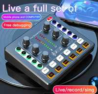 Placa de sunet Mixer Livestream Podcast M8 Bluetooth
